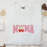 Mama Strawberry Embroidered Shirt & Hoodie: Perfect Mother s Day Gift for Mom