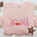 Mama Strawberry Embroidered Shirt & Hoodie: Perfect Mother s Day Gift for Mom