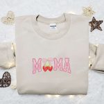 Mama Strawberry Embroidered Shirt & Hoodie: Perfect Mother s Day Gift for Mom