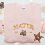 Stylish Xmas Embroidered Shirt & Hoodie: Mater Est 1951 Disney Cars Best Christmas Gift Ideas