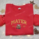 Stylish Xmas Embroidered Shirt & Hoodie: Mater Est 1951 Disney Cars Best Christmas Gift Ideas