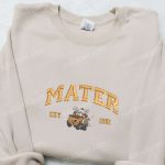 Stylish Xmas Embroidered Shirt & Hoodie: Mater Est 1951 Disney Cars Best Christmas Gift Ideas