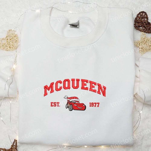 McQueen Est 1977 Xmas Embroidered Shirt & Disney Cars Hoodie – Best Christmas Gift Ideas