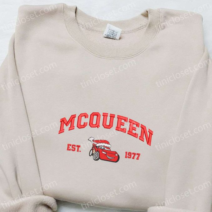 McQueen Est 1977 Xmas Embroidered Shirt & Disney Cars Hoodie – Best Christmas Gift Ideas