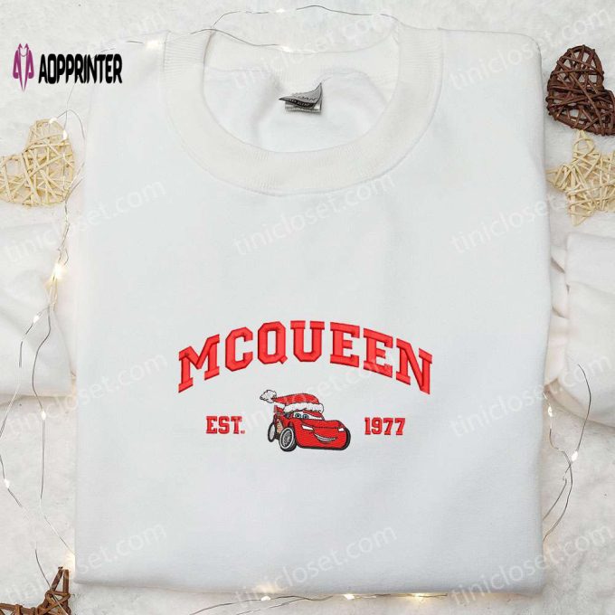 McQueen Est 1977 Xmas Embroidered Shirt & Disney Cars Hoodie – Best Christmas Gift Ideas