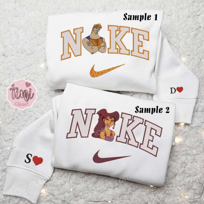 Nike Megara & Hercules Couple Shirt Cartoon Hoodie Valentine s Sweatshirt