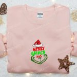 Merry Grinchmas Embroidered Sweatshirt & Hoodie: Best Christmas Gift Ideas