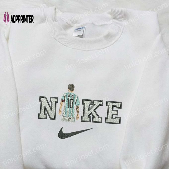 Nike Messi Embroidered Hoodie & Celebrity Shirt: Stylish Nike-Inspired Attire