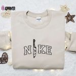 Michael Mayer Knife x Nike Embroidered Tshirt: Best Nike Inspired Halloween Gift