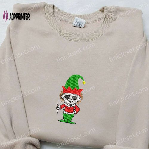 Mickey & Minnie Xmas Embroidered Shirt Disney Characters Hoodie Christmas Sweatshirt