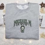 Spooky Michael Myers Embroidered Hoodie – Horror Movie Characters Sweatshirt & Shirt