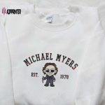 Michael Myers Est 1978 Embroidered Shirt – Horror Movie Characters & Spooky Design