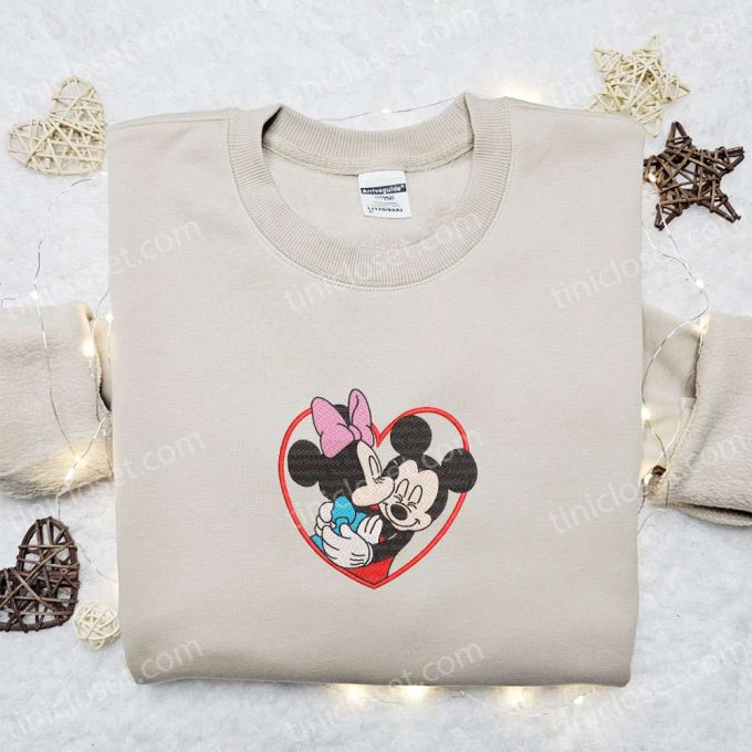 Disney Mickey & Minnie Kissing Heart Frame Shirt & Hoodie: Perfect Valentine s Gift