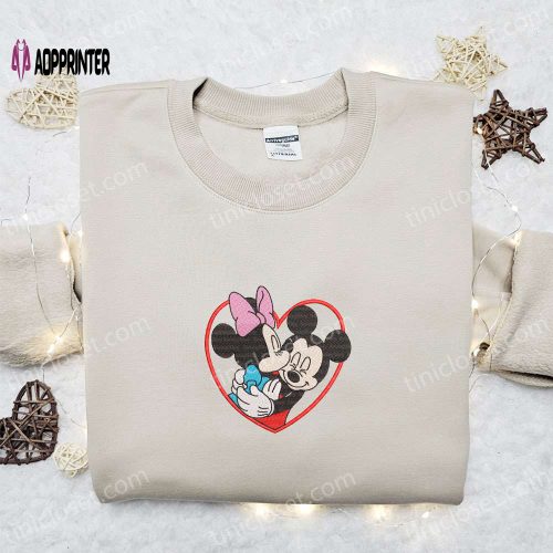 Disney Mickey & Minnie Kissing Heart Frame Shirt & Hoodie: Perfect Valentine s Gift