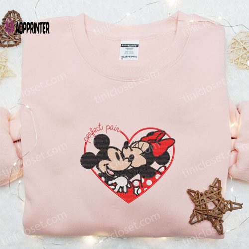 Mickey & Minnie Heart Frame Shirt & Disney Characters Hoodie: Best Valentine Gift Ideas