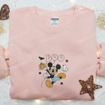 Disney Halloween Embroidered Sweatshirt – Spooky Mickey Boo Design Best Gift Idea