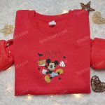 Disney Halloween Embroidered Sweatshirt – Spooky Mickey Boo Design Best Gift Idea