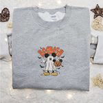 Spooky Mickey Ghost Pumpkin Sweatshirt – Disney Characters Embroidered Shirt for Best Halloween Gift Ideas