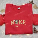 Mickey Head Santa Hat x Nike Embroidered Shirt & Disney Characters Hoodie: Festive Christmas Apparel