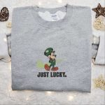 Mickey x Nike Swoosh Embroidered Shirt & Disney Characters Hoodie – Perfect Saint Patrick’s Day Gift!