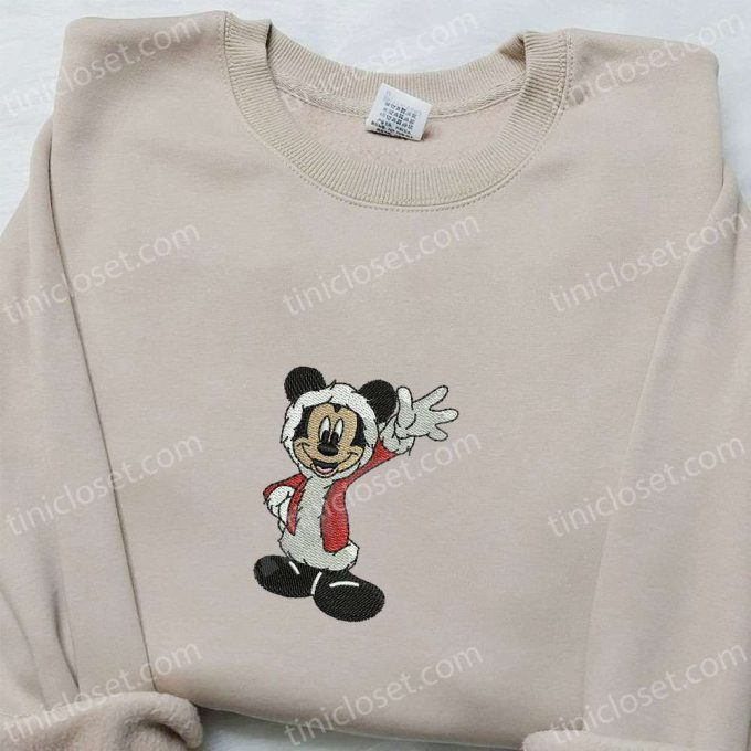 Disney Mickey Mouse Christmas Hoodie & T-Shirt: Best Embroidered Gift Ideas