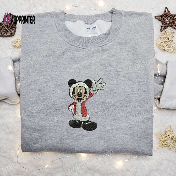 Disney Mickey Mouse Christmas Hoodie & T-Shirt: Best Embroidered Gift Ideas