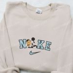 Mickey Mouse Pumpkin Mask Halloween x Nike Sweatshirt: Disney Characters Embroidered Shirt Best Halloween Gift Ideas