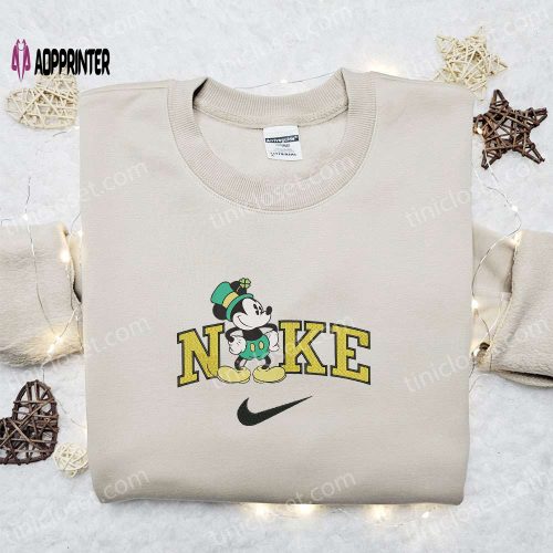 Mickey Santa Claus Disney x Nike Embroidered Sweatshirt: Merry Christmas Shirt Best Gift Idea