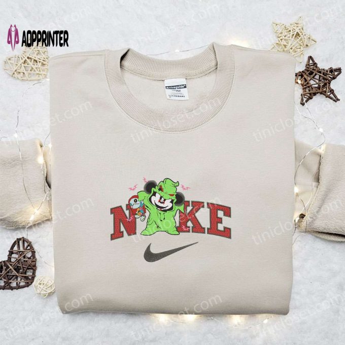 Mickey Oogie Boogie Halloween x Nike Embroidered Sweatshirt: Best Horror Movie Gift Idea