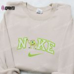 Mike Wazowski x Nike Cartoon Embroidered Tshirt – Best Nike Inspired Shirt for Birthday Gift