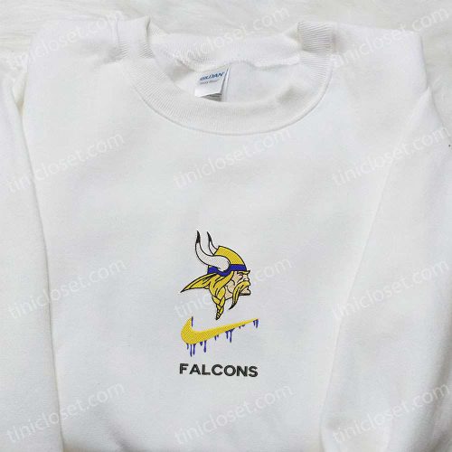 Minnesota Vikings Falcon x Nike Swoosh Embroidered Shirt – NFL Sports Hoodie