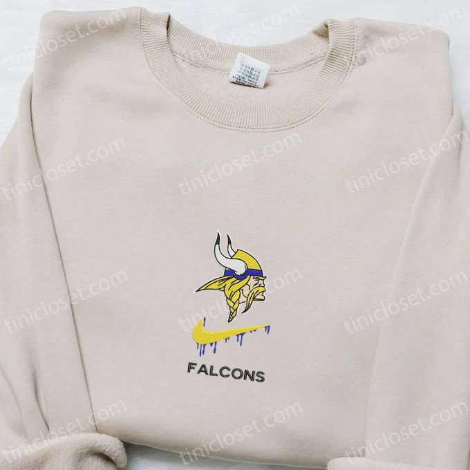 Minnesota Vikings Falcon x Nike Swoosh Embroidered Shirt – NFL Sports Hoodie