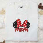 Minnie Mom Embroidered Shirt & Disney Characters Hoodie: Perfect Mother s Day Gift