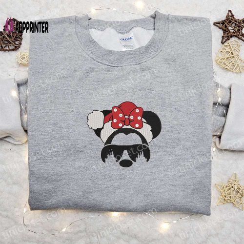 Stitch Xmas Embroidered Shirt & Disney Characters Hoodie: Best Christmas Gifts for Family