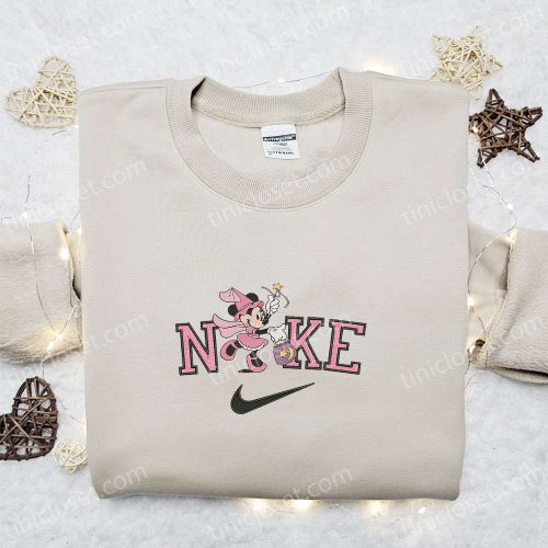 Minnie Mouse Star Halloween x Nike Embroidered Sweatshirt Disney Characters Shirt Best Halloween Gift Ideas