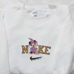 Minnie Mouse Witch Halloween x Nike Sweatshirt – Disney Characters Embroidered Shirt Best Halloween Gift Ideas