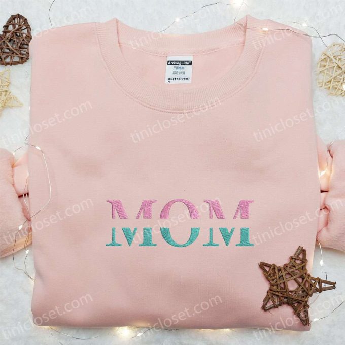 Personalized Mom Name Shirt Custom Embroidered Shirt Best Mother s Day Gift Ideas