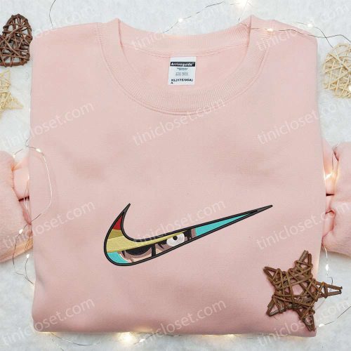 Monkey D Luffy Anime x Swoosh Sweatshirt: Cool Embroidered One Piece Shirt – Anime Clothing