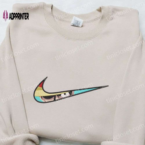 Mushroom x Swoosh Embroidered Shirt: Nike-Inspired Best Gift for Family