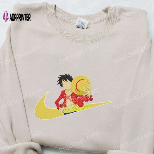 Mikoto Suoh x Swoosh Anime Sweatshirt: Nike Inspired Embroidered Hoodie Best Birthday Gift for Family