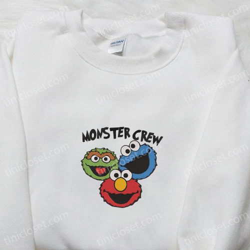 Monster Crew Embroidered Sweatshirt & Cartoon Shirt: Best Gift Ideas for Trendy Style