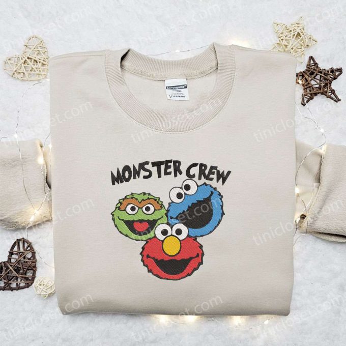 Monster Crew Embroidered Sweatshirt & Cartoon Shirt: Best Gift Ideas for Trendy Style