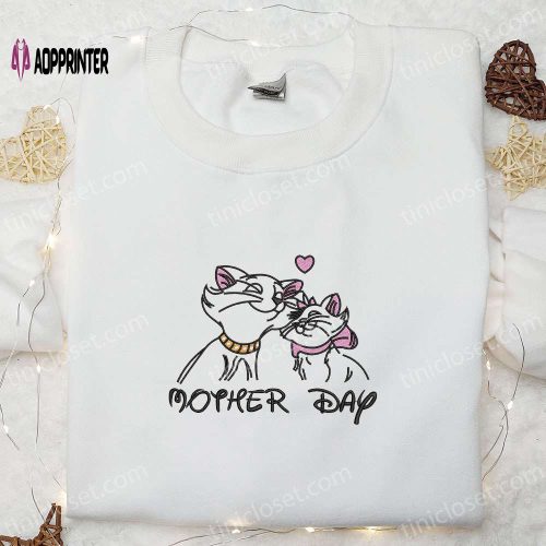 Disney Aristocats Embroidered Hoodie & Duchess Shirt: Perfect Mother’s Day Gift