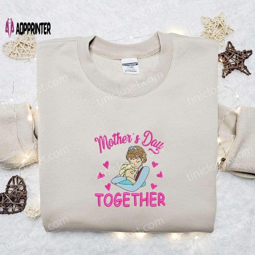 Minnie Mom Embroidered Shirt & Disney Characters Hoodie: Perfect Mother s Day Gift