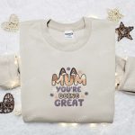 Chilli Heeler Embroidered Shirt & Bluey Cartoon Hoodie: Perfect Mother s Day Gift Idea