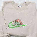 Mushroom x Swoosh Embroidered Shirt: Nike-Inspired Best Gift for Family