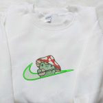 Mushroom x Swoosh Embroidered Shirt: Nike-Inspired Best Gift for Family