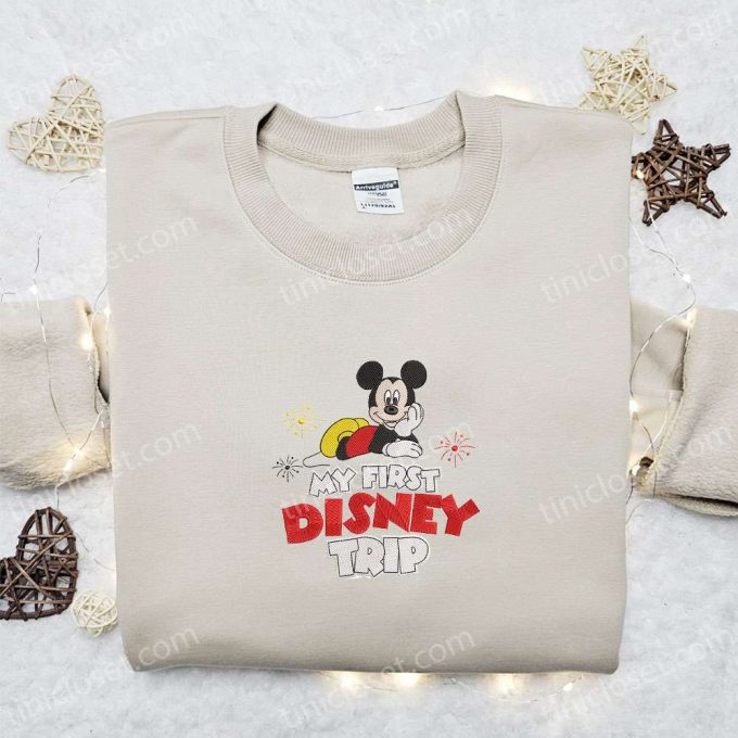 My First Disney Trip Mickey Shirt & Characters Hoodie – Perfect Birthday Gift Idea