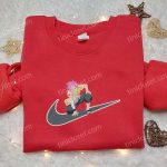 Natsu Dragneel x Nike Swoosh Anime Hoodie: Fairy Tail & Inspired Embroidered Shirt