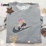 Natsu Dragneel x Nike Swoosh Anime Hoodie: Fairy Tail & Inspired Embroidered Shirt